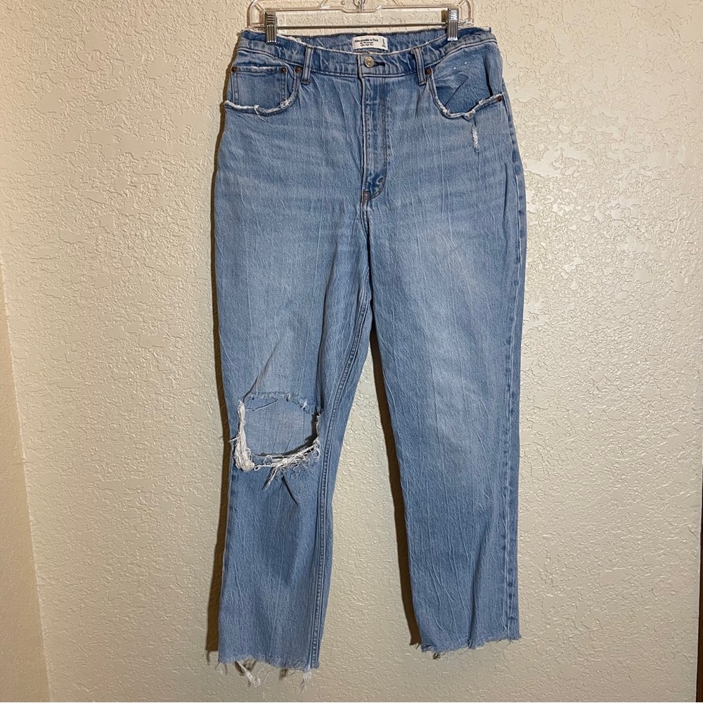Abercrombie & Fitch Curve Love The 90’s Straight Ultra High Rise